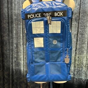 Dr Who Tardis - Blue Police Box Backpack